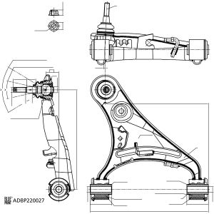 Suspensão da roda BLUE PRINT ADBP860192