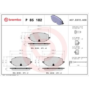 Jarrupalasarja BREMBO P 85 182X