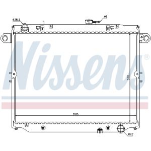 Radiator, motorkoeling NISSENS 64882