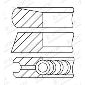 Set di anelli per pistoni GOETZE 08-435200-10