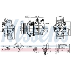 Compressor, airconditioning ** FIRST FIT ** NISSENS 890608