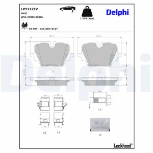 Remblokset DELPHI LP5112EV