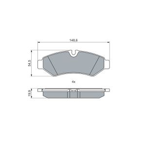 Set di pastiglie freno BOSCH 0 986 460 026