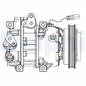 Compressor, ar condicionado DELPHI CS20493