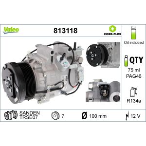 Compressor, ar condicionado VALEO 813118