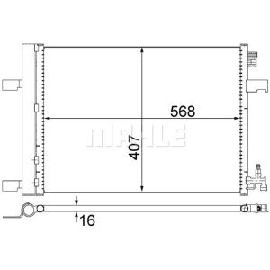 Condensatore, impianto di climatizzazione MAHLE AC 636 000S