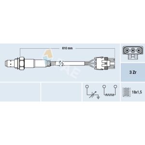 Sonde lambda FAE 77118