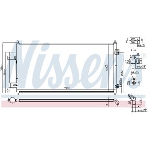 Kondensator, Klimaanlage NISSENS 940818