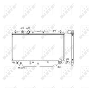 Radiator, motorkoeling NRF 53572