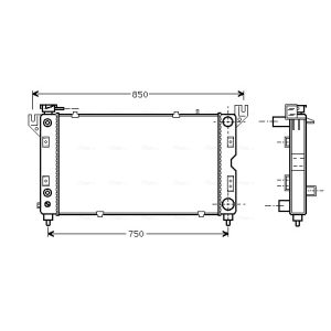 Arrefecedor do motor AVA COOLING CR2028