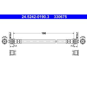 Flexible de frein ATE 24.5242-0190.3