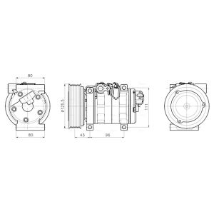 Compressor, ar condicionado AVA COOLING MZAK302