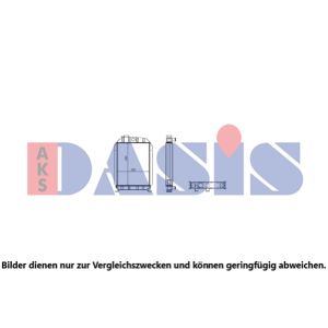 Radiador, arrefecimento do motor AKS DASIS 440514N