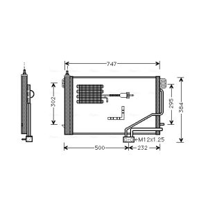 Condensador, sistema de ar condicionado AVA COOLING MSA5298D