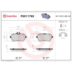 Jarrupala, levyjarru BREMBO P50117NX