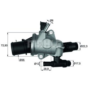 Thermostat, Kühlmittel MAHLE TI 152 88