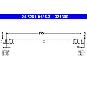 Bremsschlauch ATE 24.5201-0135.3