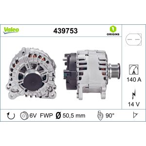 Drehstromgenerator VALEO 439753