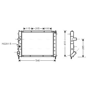 Motorkühler AVA COOLING RTA2231