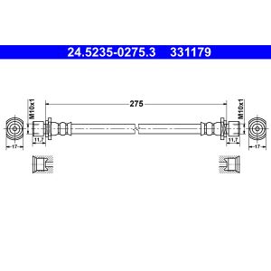 Jarruletku ATE 24.5235-0275.3