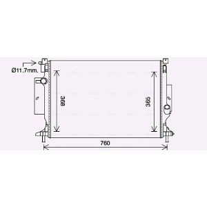 Arrefecedor do motor AVA COOLING FD2643