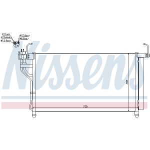 Condensador, aire acondicionado NISSENS 940350