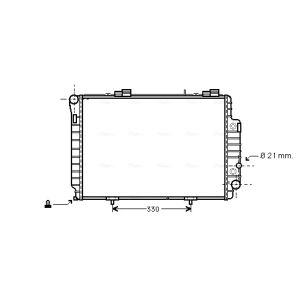 Arrefecedor do motor AVA COOLING MSA2230