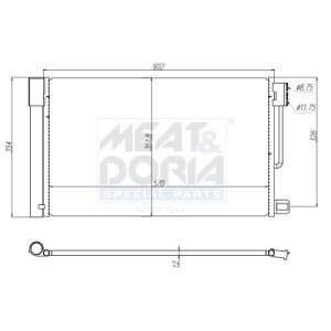 A/C-kondensor MEAT & DORIA 991006
