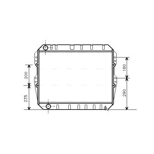 Motorkühler AVA COOLING TO2134