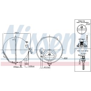 Expansietank, koelvloeistof ** FIRST FIT ** NISSENS 996186