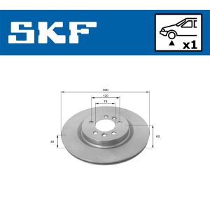 Disco de travão SKF VKBD 81355 V1