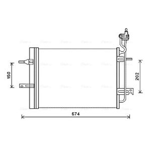 Condenseur (climatisation) AVA COOLING OL5620D