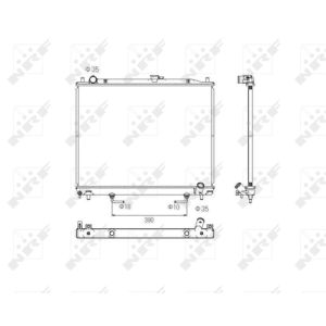 Radiator, motorkoeling NRF 53754