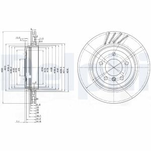 Disco de freno DELPHI BG3831
