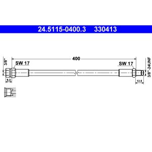 Flexible de frein ATE 24.5115-0400.3
