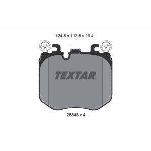Conjunto de pastilhas de travão TEXTAR 2684801