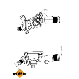 Termostato, liquido di raffreddamento EASY FIT NRF 725078