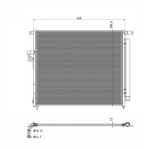 Condenseur, climatisation NRF 350425
