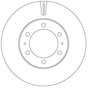 Disco de freno TRW DF7827S vorne, ventilado , 1 Pieza