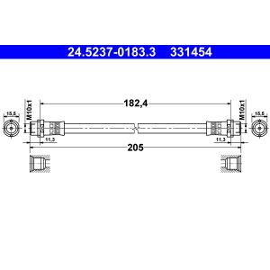 Flexible de frein ATE 24.5237-0183.3