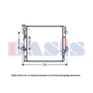 Motorkühler AKS DASIS 210243N