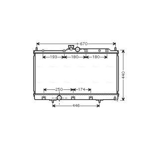 Arrefecedor do motor AVA COOLING MT2199