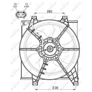 Ventilador, refrigeración de motor NRF 47546