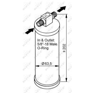 Filtre déshydratant, climatisation EASY FIT NRF 33316