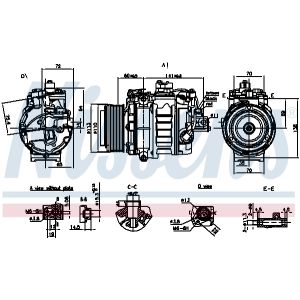 Kompressor, Klimaanlage NISSENS 890060