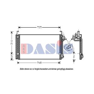 Condenseur (climatisation) AKS DASIS 562150N