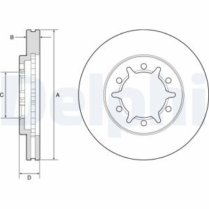 Disco de freno DELPHI BG4795C