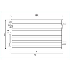 Kondensator, Klimaanlage VALEO 817739