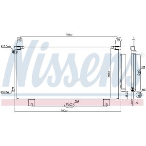 Condensador, aire acondicionado NISSENS NIS 941219