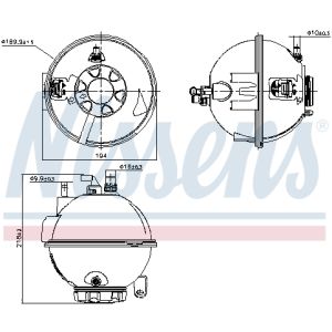 Serbatoio di espansione, liquido di raffreddamento NISSENS 996267